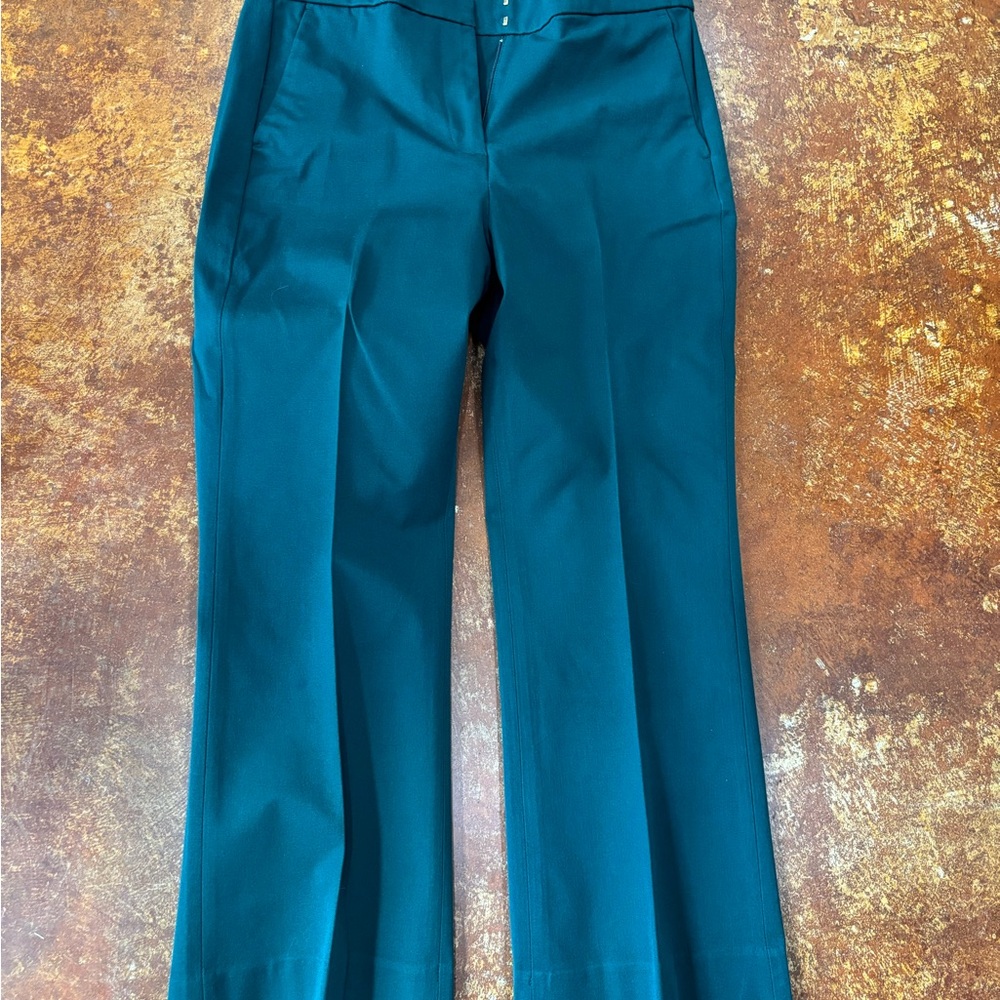 J. Crew Factory Deep Teal Wide Leg Pants